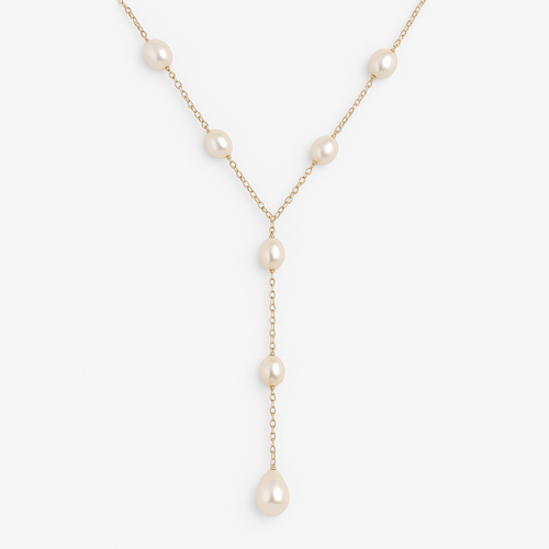 Evelina™ | Women's Vintage Hanging Pearl Necklace