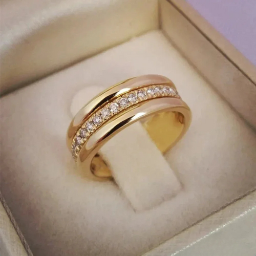 Elegance™ | Double Zirconia Inlaid Ring